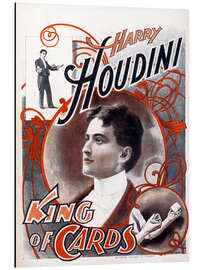 Magnettafel Harry Houdini, König der Karten