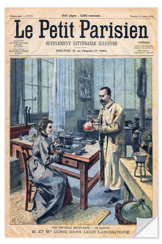 Autocolante decorativo Pierre and Marie Curie