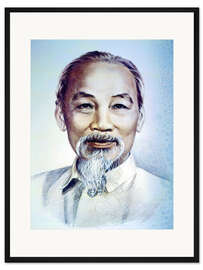 Gerahmter Kunstdruck Ho Chi Minh