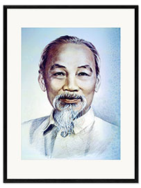 Impression artistique encadrée Ho Chi Minh