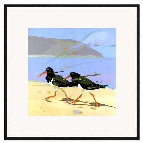 Impression artistique encadrée Oiseaux de la côte 2