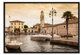 Gerahmter Kunstdruck Lazise, Gardasee