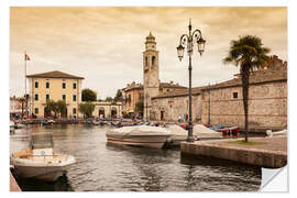 Selvklebende plakat Lazise, Lake Garda