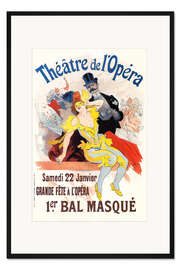 Gerahmter Kunstdruck Erster Maskenball - Opernhaus (französisch)