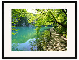 Gerahmter Kunstdruck Plitvicer Seen