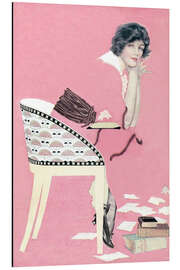 Magnettafel Rosa Bücher