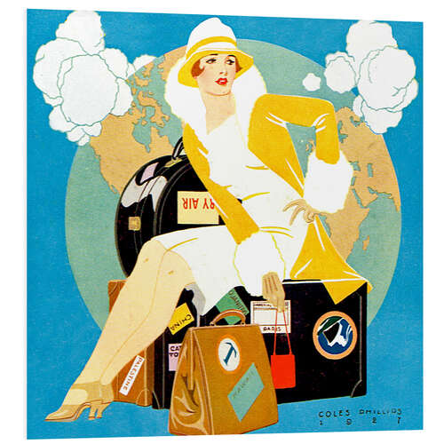 Foam board print Traveling Lady - Life Magazine, 1927