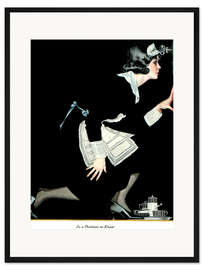 Gerahmter Kunstdruck Durch das Schlüsselloch