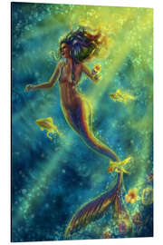 Alumiinitaulu Rainbow Mermaid - Forbidden Desire