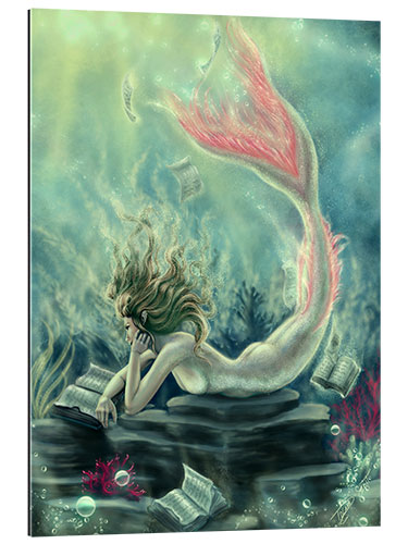 Gallery print Reading Mermaid - Lost Books