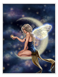 Wall print Moon Fairy - Firefly Moon - Tiffany Toland-Scott