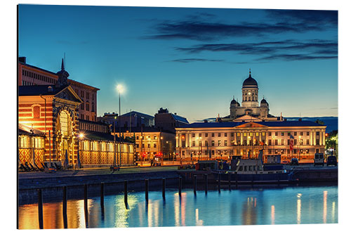 Stampa su alluminio Blue Hour Helsinki