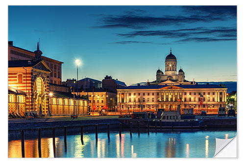 Autocolante decorativo Blue Hour Helsinki