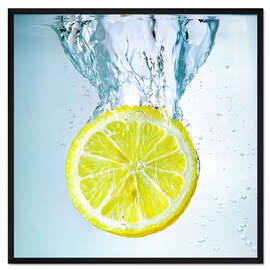 Gerahmter Kunstdruck Lemon Splash III