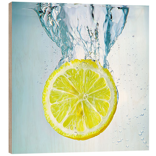 Quadro de madeira Lemon Splash III