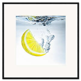Gerahmter Kunstdruck Lemon Splash I