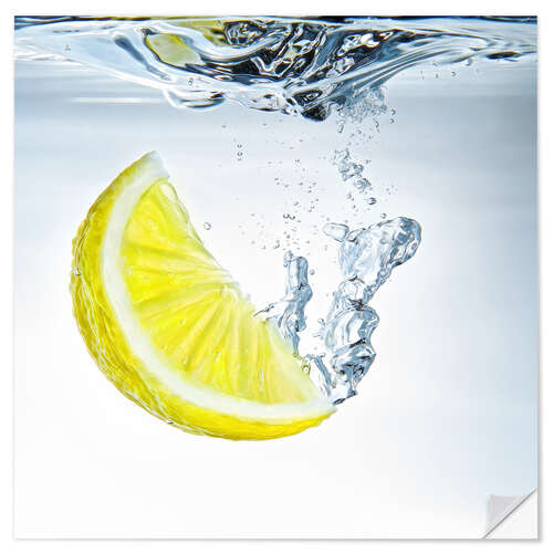 Selvklebende plakat Lemon Splash I