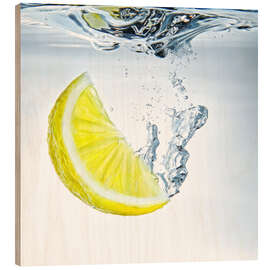 Quadro de madeira Lemon Splash I