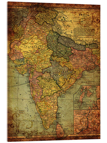 Acrylic print India 1903