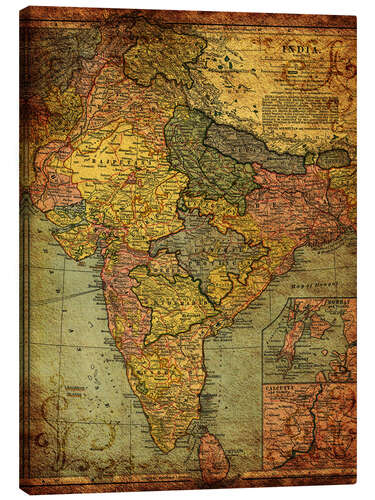 Canvas print India 1903