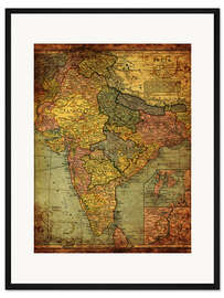 Gerahmter Kunstdruck Indien 1903