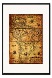 Gerahmter Kunstdruck Karibik 1606