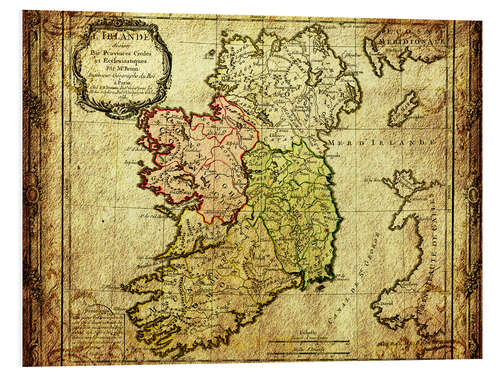 Foam board print Ireland 1766