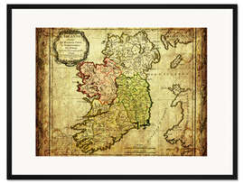 Gerahmter Kunstdruck Irland 1766