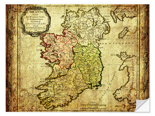 Selvklebende plakat Ireland 1766