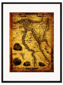 Gerahmter Kunstdruck Ägypten 1800