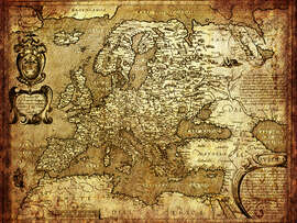 Magnettafel Europa 1600