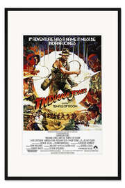 Gerahmter Kunstdruck Indiana Jones und der Tempel des Todes (englisch) III