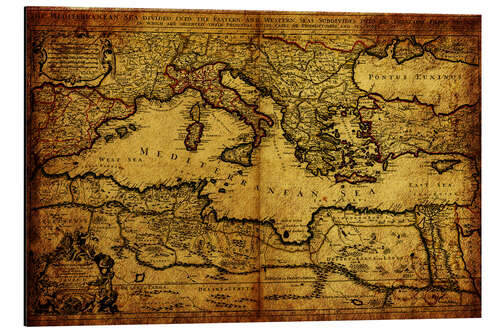 Aluminium print Mediterranean 1685