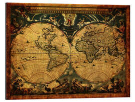 Magnettafel Welt 1664