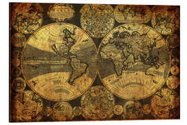 Magnettafel Welt 1702