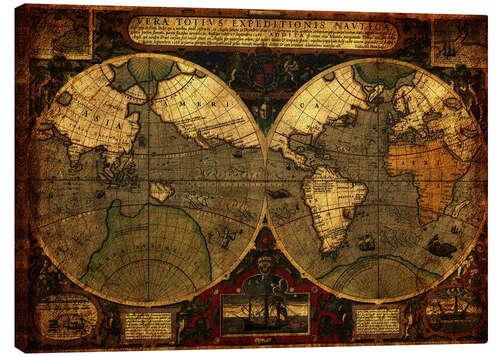 Canvas print World 1595