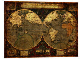 Magnettafel Welt 1595