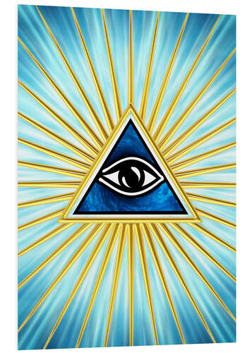 PVC-taulu All Seeing Eye Of God, Symbol Omniscience