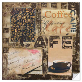 Vinilo para la pared Cafe