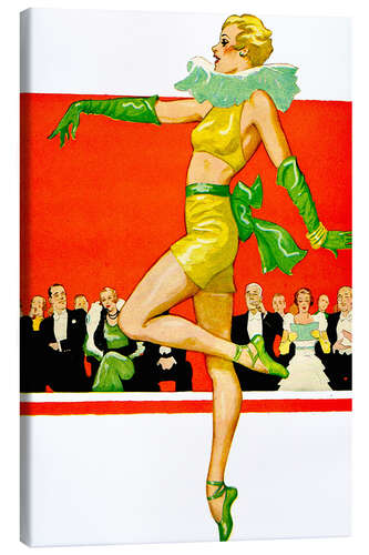 Canvas print Art Deco show dance