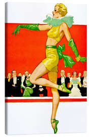 Canvas print Art Deco show dance