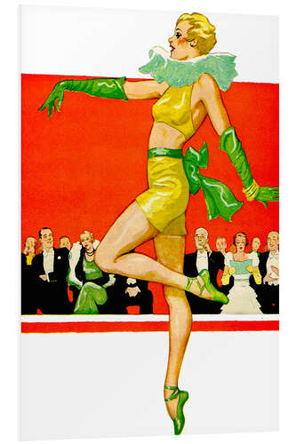 Foam board print Art Deco show dance