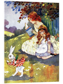 Acrylglas print The white rabbit