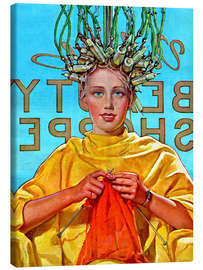 Obraz na płótnie At the hairdresser - Vintage Advertising Collection
