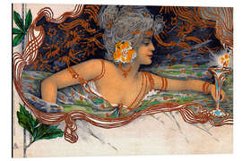 Magnettafel Art Deco, Cocktail Lady