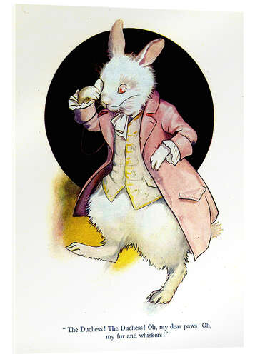 Acrylic print The rabbit of Alice
