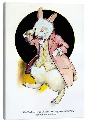 Quadro em tela The rabbit of Alice