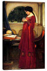 Obraz na płótnie  The crystal ball - John William Waterhouse