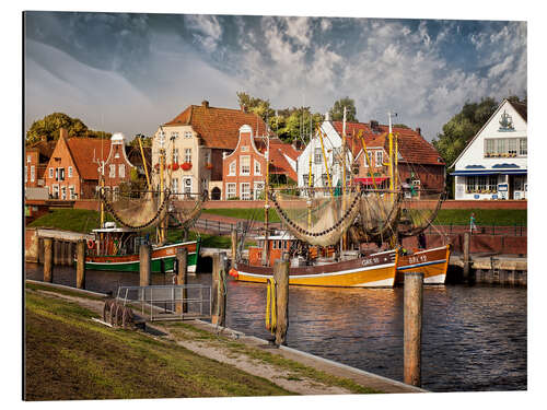 Aluminiumsbilde Trawler in the fishing port Greetsiel