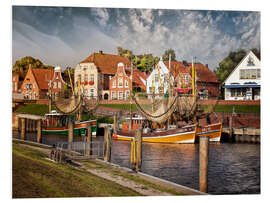 Foam board print Trawler in the fishing port Greetsiel